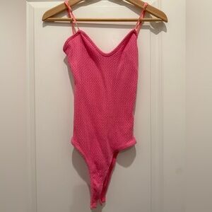 Hot Pink Nanamacs bodysuit
